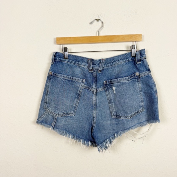 Free People Now Or Never Denim Shorts Size 30 - Picture 4 of 5